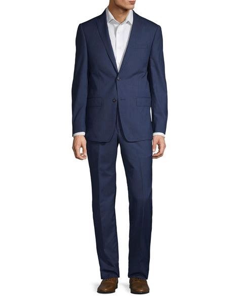michael kors collection classic slim-fit wool suit